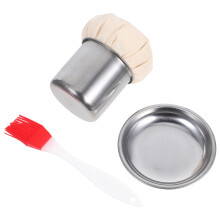 Stainless Steel Oil Wiper Silver For Pancake Use 1set