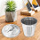 5 Pcs Flowerpot Mini Bucket Office Galvanized Iron 8