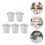 5 Pcs Flowerpot Mini Bucket Office Galvanized Iron 3