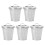 5 Pcs Flowerpot Mini Bucket Office Galvanized Iron 1