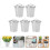 5 Pcs Flowerpot Mini Bucket Office Galvanized Iron 5