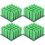 100pcs Self-Drilling Anchors Cylindrical Green Plastic For 6
