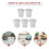 5 Pcs Flowerpot Mini Bucket Office Galvanized Iron 11