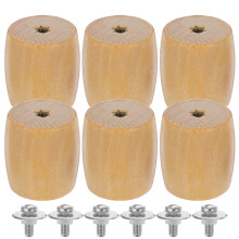 Pot Lid Handle Grip Wood Cooking Accessories Khaki 6pcs
