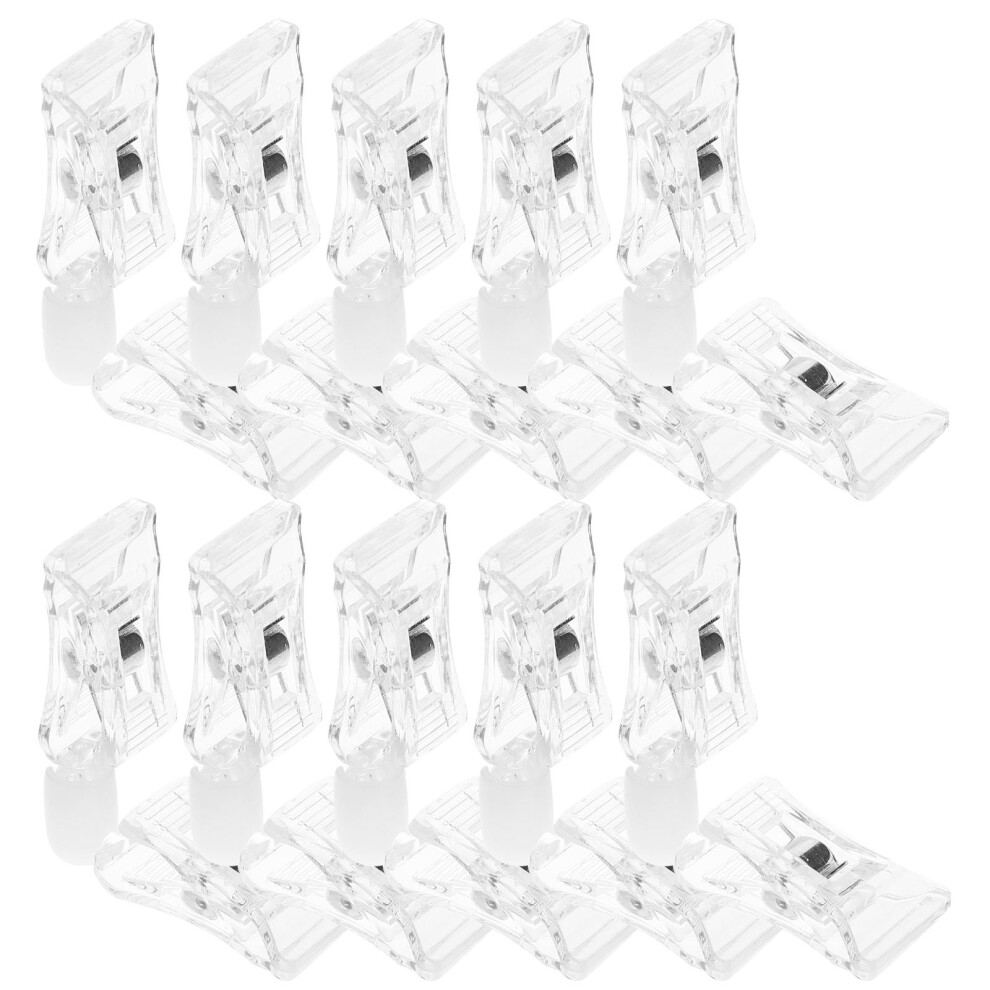 Display Clips Double Sided Clip White 10Pcs 3164262406943