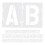 5 Count Number Alphanumeric Template 13.00x12.50x0.10cm White 1