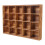 Compartment Organizer Wooden Grid Display Box Multi 1pcs 7