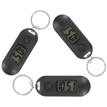 Watch Kids Digital Watch Students Black Plastic 3pcs