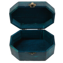 1Hout Juwelenkist Vintage Stijl Donker Met Handvat