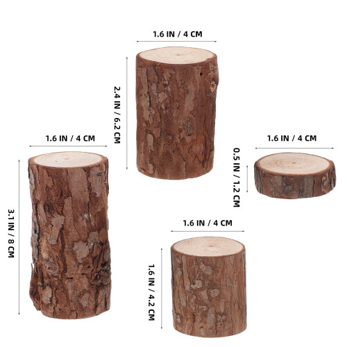 Fake Tree Stump Round Wood Multi 1