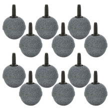 12pcs 20x20mm Round Air Stone Bubble Diffuser for Aquarium Hydroponics