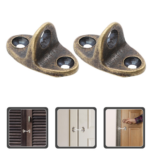 2pcs Windproof Brass Window Hook Base Home Accessories Support 1