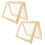 2 Pcs Wood Art Picture Frame Material Package Child 5