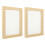 2 Pcs Wood Art Picture Frame Material Package Child 1