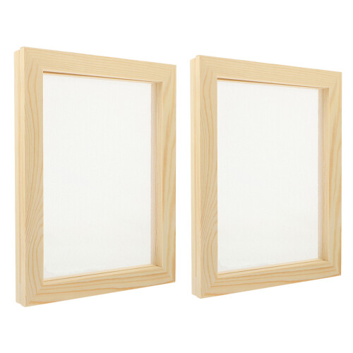 2 Pcs Wood Art Picture Frame Material Package Child
