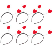6 Pcs Children Hair Accessories Styling Flocking Hoops Party Costume