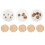 Compact Trombone Replacement Part 5pcs 0.35x0.35x0.16in 11