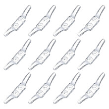 12 Pcs Double Hole Positioning Hook Curtain Roller Hooks Retainer