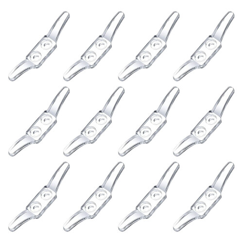 12 Pcs Double Hole Positioning Hook Curtain Roller Hooks Retainer