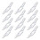 12 Pcs Double Hole Positioning Hook Curtain Roller Hooks Retainer 4