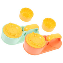 2Sets Plastic Dumpling Pressers Compact Manual Dough Maker for Kitchen