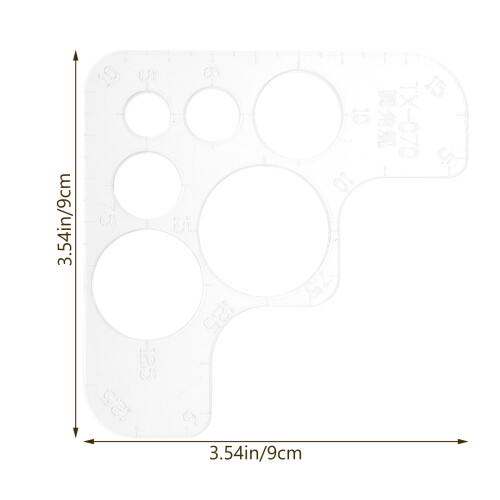 Circle Corner Ruler Acrylic Stencil Template Acrylic Circle Template 1