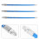 3 Pcs Replacement Grease Hose Spring Flexible Extension Blue 11