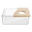 Hamster Sand Container Transparent 1pack 7.86x5.89x3.14in 9