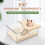 Hamster Sand Container Transparent 1pack 7.86x5.89x3.14in 6