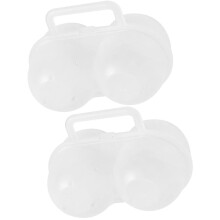 2pcs Egg Holder For Camping With Shockproof Design 11x6.2x7cm