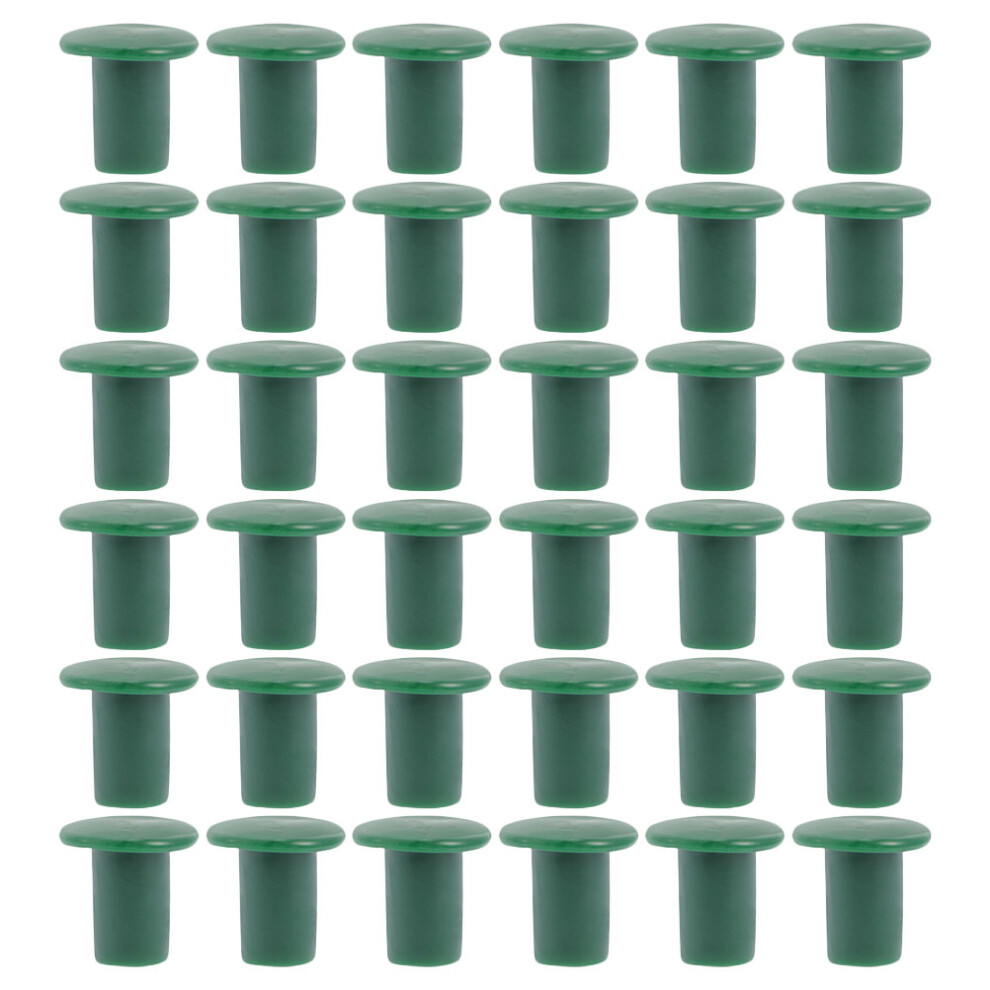 Garden Cane Tips Green 48pcs 1.2in-image-OPC-PK8QG2F-NEW