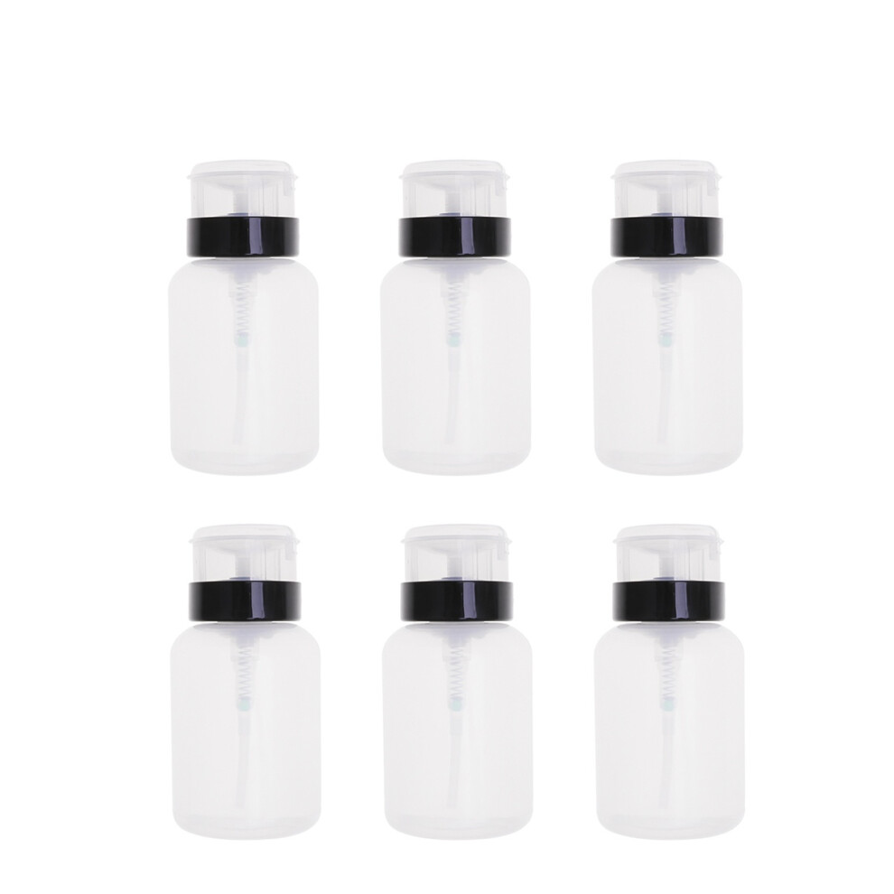 Vaguelly 6 Pcs Nail Polish Remover Bottle Dispenser Bottles For Liquids Pump