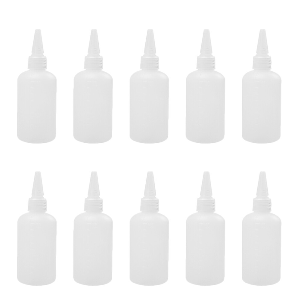 20 Pcs Mini Bottles Pointed Mouth Pigment Storage Squeeze Man 3164262426101