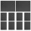 10 Pcs Foam Board Sponges Bubble Insulation White Poster Black 10