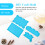 Mlins  Handmaed Mold For Home Diy Accessory Storage Decorative Blue 6