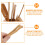 Gongfu Tea Set Tools Light Brown Bamboo 1set 4.1x3x3in 7