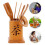 Gongfu Tea Set Tools Light Brown Bamboo 1set 4.1x3x3in 3