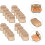 20 Pcs Reusable Egg Carton Storage Paper Bulk Cartons Large 5