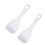 2pcs White Compact Non Stick Rice Paddle For Kitchen Use 1