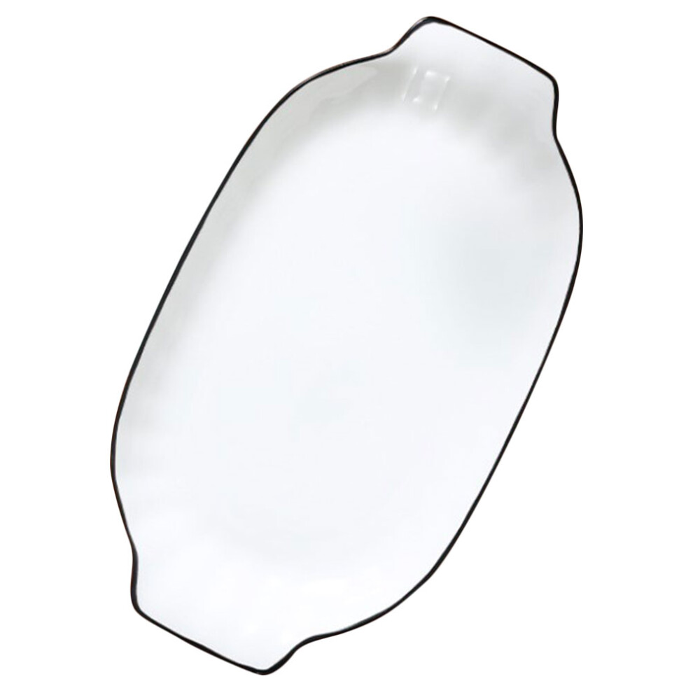 Double Handle Ceramic Tableware Household Salad Ceramic Bowl-image-OPC-PK8QHMM-NEW