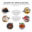 Condiment Bowl White 24pcs 2.8x2.8x0.8in Ceramic 9