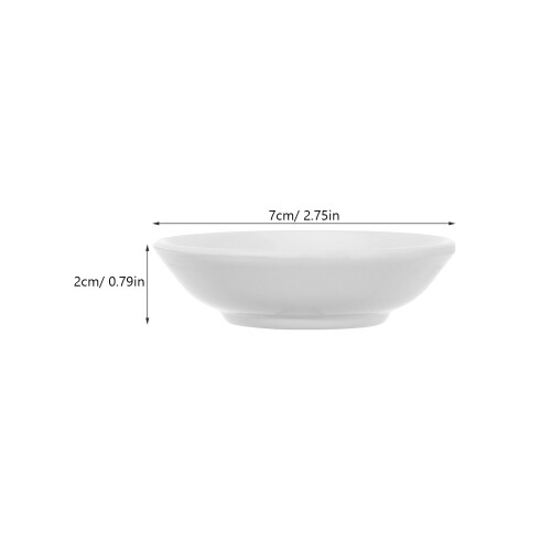 Condiment Bowl White 24pcs 2.8x2.8x0.8in Ceramic 2
