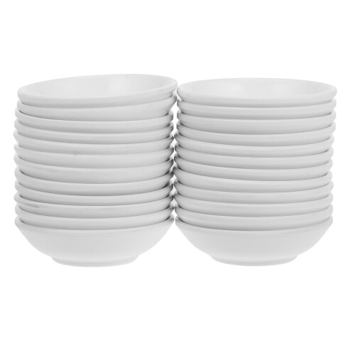 Condiment Bowl White 24pcs 2.8x2.8x0.8in Ceramic