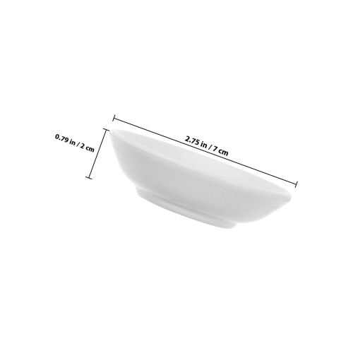 Condiment Bowl White 24pcs 2.8x2.8x0.8in Ceramic 1