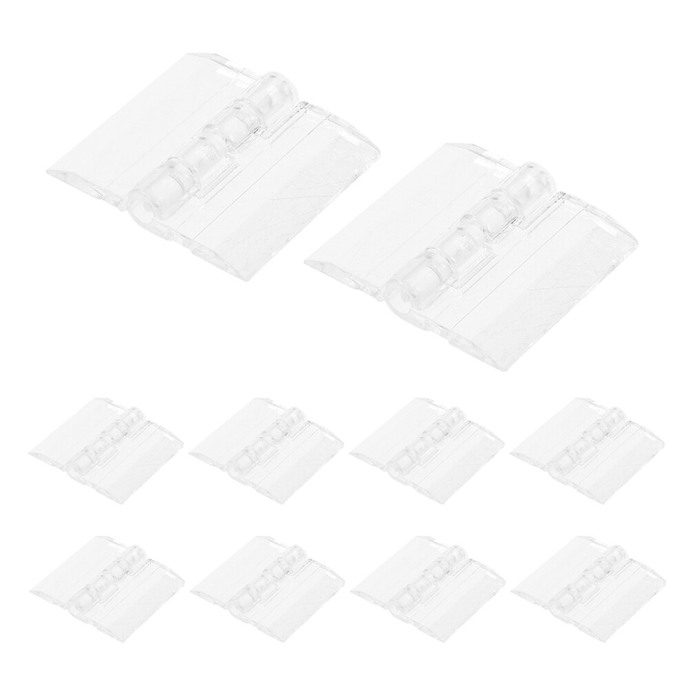 10Pcs Compact Acrylic Hinge For Sturdy Cabinet Hardware 3164262425029
