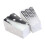 Popcorn Boxes Cardboard Candy Container 50pcs Color Silver 3
