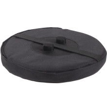 Collapsible Stool Cushion Portable Black 1set 9.6x9.6x2in