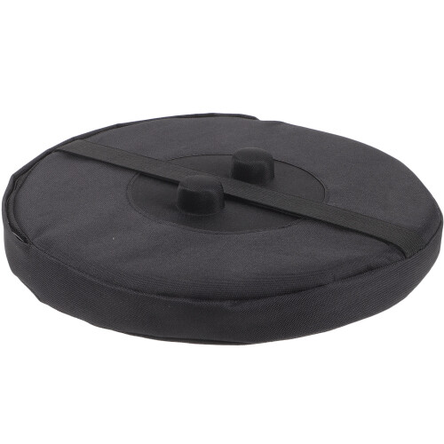Collapsible Stool Cushion Portable Black 1set 9.6x9.6x2in