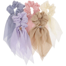 5St Modieuze Scrunchies Haarband Met Lint Voor En Vrouwen