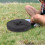 Collapsible Stool Cushion Portable Black 1set 9.6x9.6x2in 8